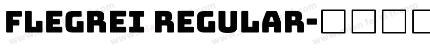 Flegrei Regular字体转换